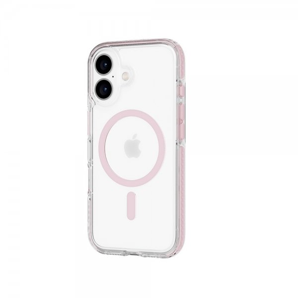 Tech21 iPhone 16 -kuori EvoCrystal MagSafe Pinkki
