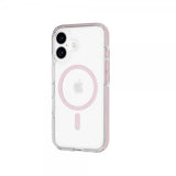 Tech21 iPhone 16 -kuori EvoCrystal MagSafe Pinkki