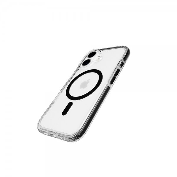 Tech21 iPhone 16 -kuori EvoCrystal MagSafe, musta