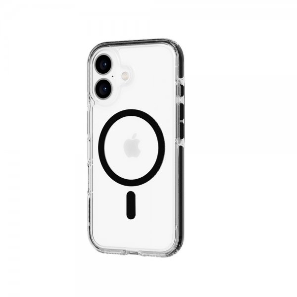Tech21 iPhone 16 -kuori EvoCrystal MagSafe, musta