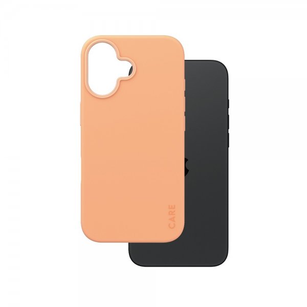 CARE by PanzerGlass iPhone 16 Suojakuori Fashionable MagSafe Peachy