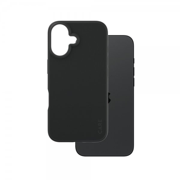 CARE by PanzerGlass iPhone 16 -suojakuori, Fashionable, musta