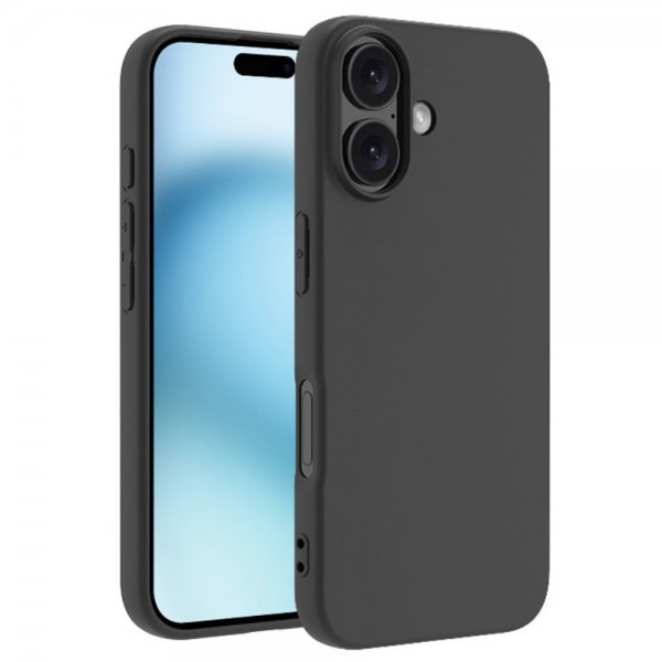 Nordic Covers iPhone 16 -kuori, Feather-sarja, Raven Black