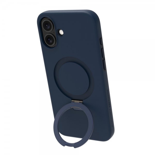 dbramante1928 iPhone 16 -kuori, Iceland Ultra D3O MagSafe Kickstand, sininen