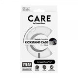 CARE by PanzerGlass iPhone 16 -suojakuori jalustalla MagSafe Silver