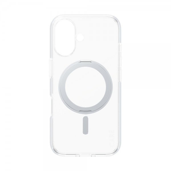 CARE by PanzerGlass iPhone 16 -suojakuori jalustalla MagSafe Silver