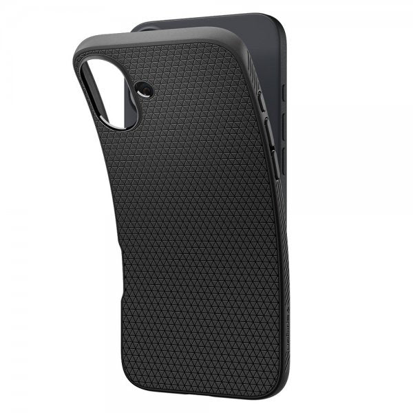 Spigen iPhone 16 -suojakuori Liquid Air Matte Black