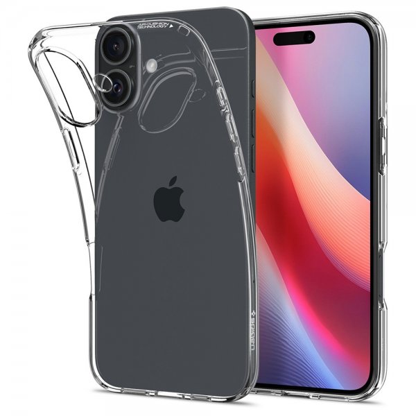 Spigen iPhone 16 -kuori Liquid Crystal Crystal Clear