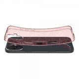 Spigen iPhone 16 Suojakuori Liquid Crystal Glitter Rose Quartz