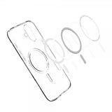 Spigen iPhone 16 Suojakuori Liquid Crystal MagFit Crystal Clear