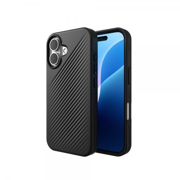 ZAGG iPhone 16 Luxe Snap -kuori, musta