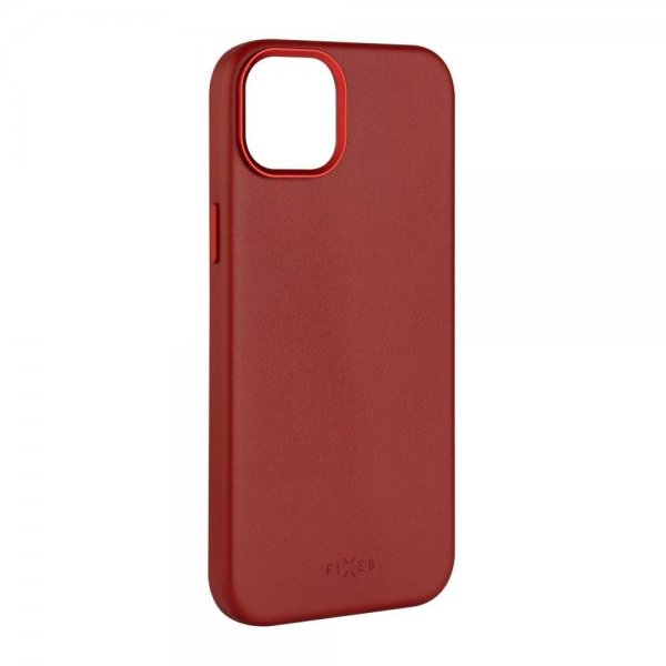 Kiinteä iPhone 16 -suojakuori MagLeather Punainen
