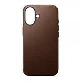 Nomad iPhone 16 Modern Leather Case, ruskea