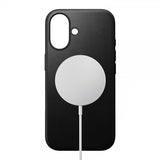 Nomad iPhone 16 Modern Leather Case -suojakuori, musta