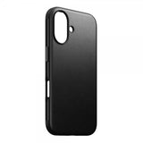 Nomad iPhone 16 Modern Leather Case -suojakuori, musta