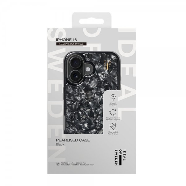 Ideal of Sweden iPhone 16 -suojakuori Pearlised Case MagSafe Musta