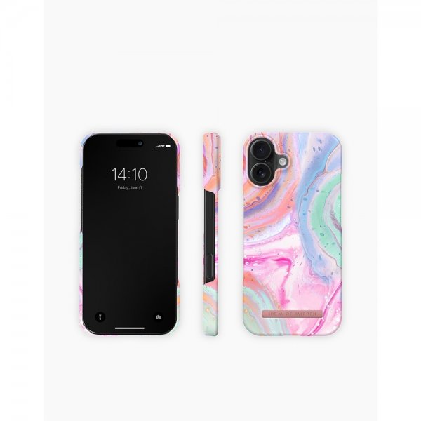 Ideal of Sweden iPhone 16 Suojakuori Printed Case MagSafe Pastel Marble