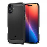 Spigen iPhone 16 -suojakuori Rugged Armor MagFit Matte Black