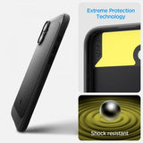 Spigen iPhone 16 -suojakuori Rugged Armor MagFit Matte Black