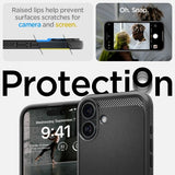 Spigen iPhone 16 -suojakuori Rugged Armor MagFit Matte Black