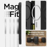 Spigen iPhone 16 -suojakuori Rugged Armor MagFit Matte Black