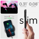 Spigen iPhone 16 -suojakuori Rugged Armor MagFit Matte Black