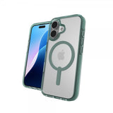 ZAGG iPhone 16 -suojakuori Santa Cruz Snap vihreä