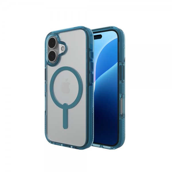 ZAGG iPhone 16 -suojakuori Santa Cruz Snap Retro Blue