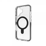 ZAGG iPhone 16 -suojakuori Santa Cruz Snap Ring Stand, musta