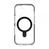 ZAGG iPhone 16 -suojakuori Santa Cruz Snap Ring Stand, musta