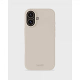 holdit iPhone 16 -silikonisuojakuori, vaaleanbeige