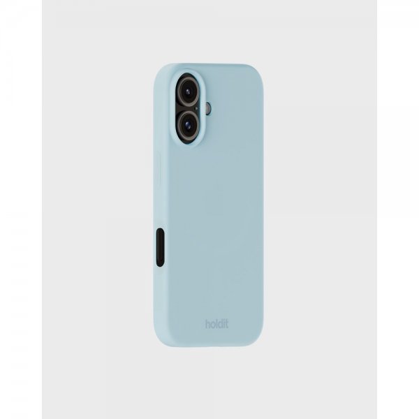 holdit iPhone 16 -silikonisuojakuori, Mineral Blue