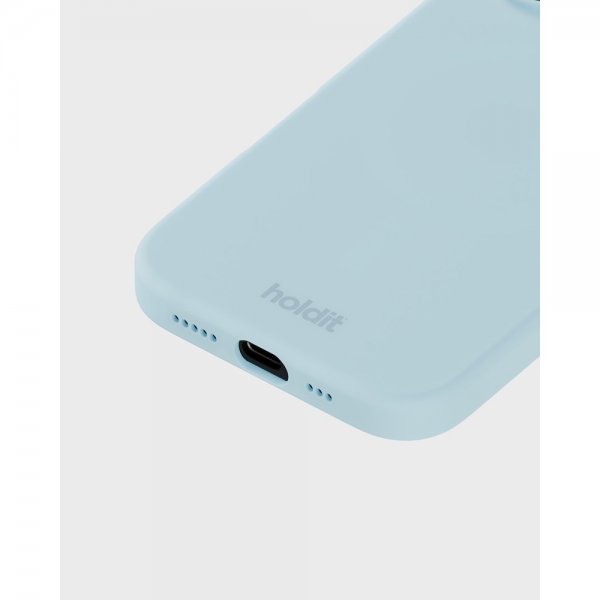 holdit iPhone 16 -silikonisuojakuori, Mineral Blue