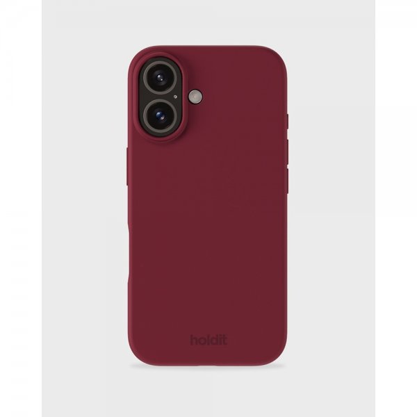 holdit iPhone 16 -silikonisuojakuori, Red Velvet