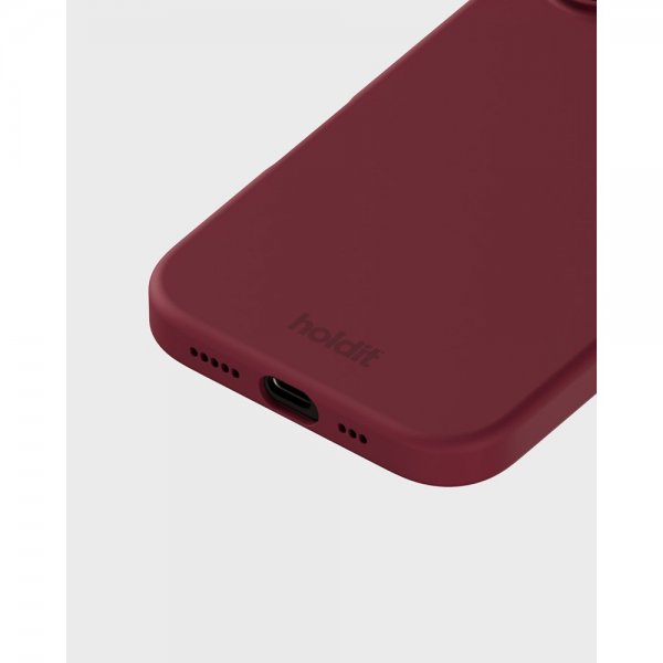 holdit iPhone 16 -silikonisuojakuori, Red Velvet