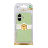 Onsala iPhone 16 -suojakuori, silikonituntuma, lime