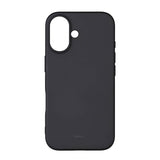Onsala iPhone 16 -suojakuori, silikonituntuma, musta