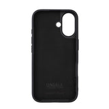 Onsala iPhone 16 -suojakuori, silikonituntuma, musta
