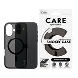 CARE by PanzerGlass iPhone 16 -suojakuori Smokey MagSafe, musta