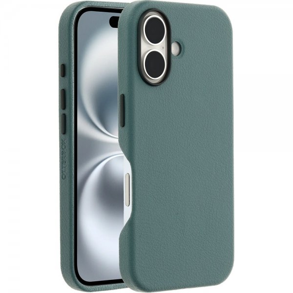 Otterbox iPhone 16 -suojakuori Symmetry Cactus Leather MagSafe Sagebrush