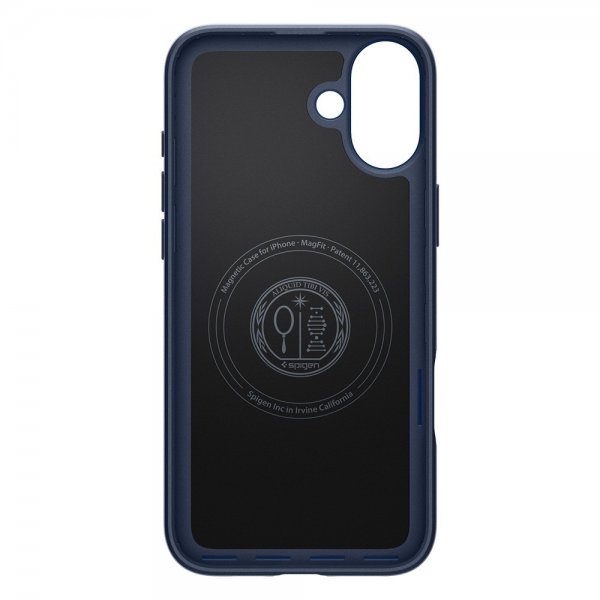 Spigen iPhone 16 Suojakuori Thin Fit MagFit Navy Blue