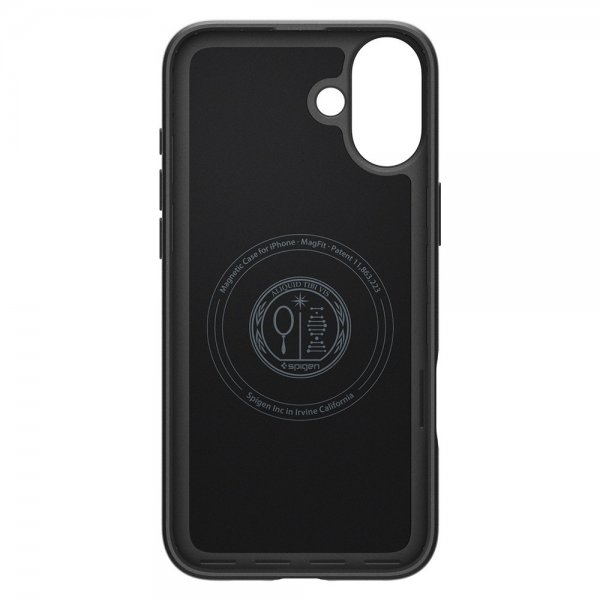 Spigen iPhone 16 -kuori Thin Fit MagFit musta