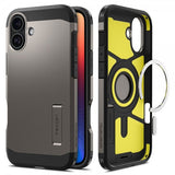 Spigen iPhone 16 Suojakuori Tough Armor MagFit Gunmetal