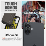 Spigen iPhone 16 Suojakuori Tough Armor MagFit Gunmetal