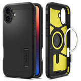 Spigen iPhone 16 Suojakuori Tough Armor MagFit Musta