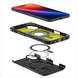 Spigen iPhone 16 Suojakuori Tough Armor MagFit Musta