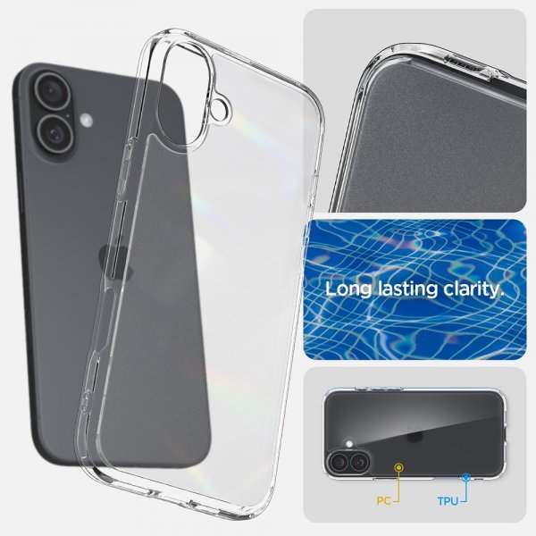 Spigen iPhone 16 Suojakuori Ultra Hybrid Frost Clear