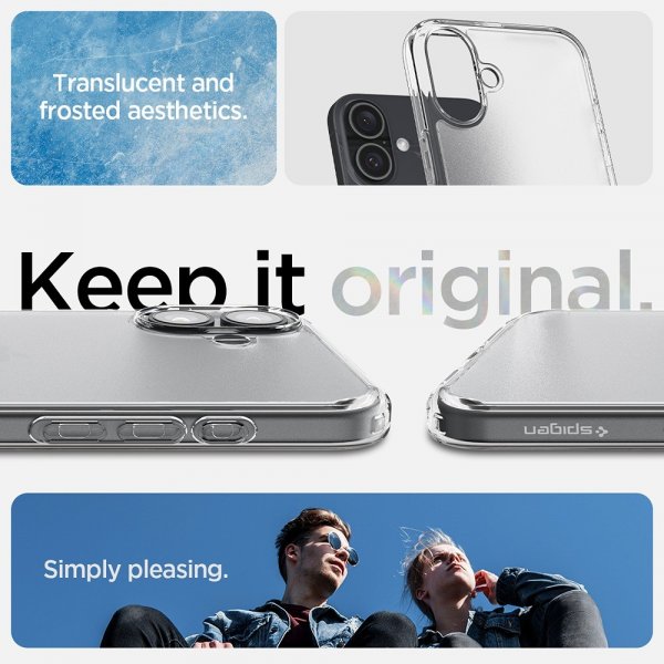 Spigen iPhone 16 Suojakuori Ultra Hybrid Frost Clear