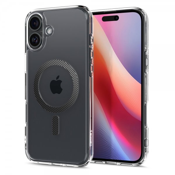 Spigen iPhone 16 -suojakuori Ultra Hybrid MagFit Carbon Fiber