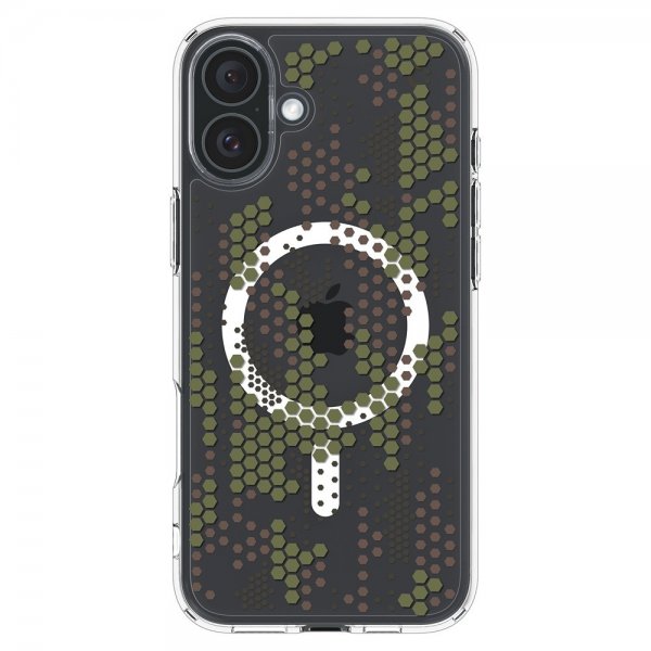 Spigen iPhone 16 -suojakuori Ultra Hybrid MagFit Digital Camo